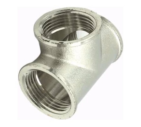 Тройник SantechSystems латунь, Ду25 м/м никель 127-9207