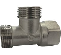 Тройник SantechSystems латунь, Ду20 р/р/м никель 128-9019