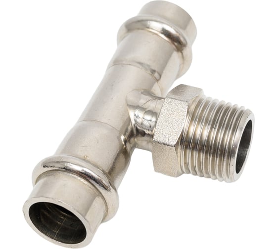 Тройник SantechSystems нержавеющая сталь, AISI 304 Дн15x1/2"х15 пресс/НР 129-9006
