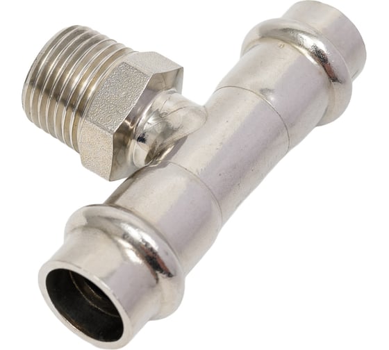 Тройник SantechSystems нержавеющая сталь, AISI 304 Дн15x1/2"х15 пресс/НР 129-9006