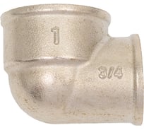 Угольник SantechSystems латунь, перех Ду25x20 м/м никель 128-9009