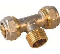 Тройник обжимной Millennium 26×3/4"×26 для металлопластиковых труб с наружной резьбой — MTM3426