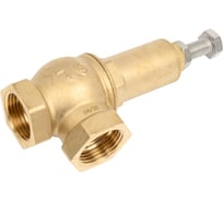 Клапан предохранительный Benarmo угловой, латунь, Ду25x25, ВР, Рср3, Рн1-16 128-6081