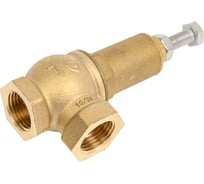 Клапан предохранительный Benarmo угловой, латунь, Ду15x15, ВР, Рср3, Рн1-16 128-6079