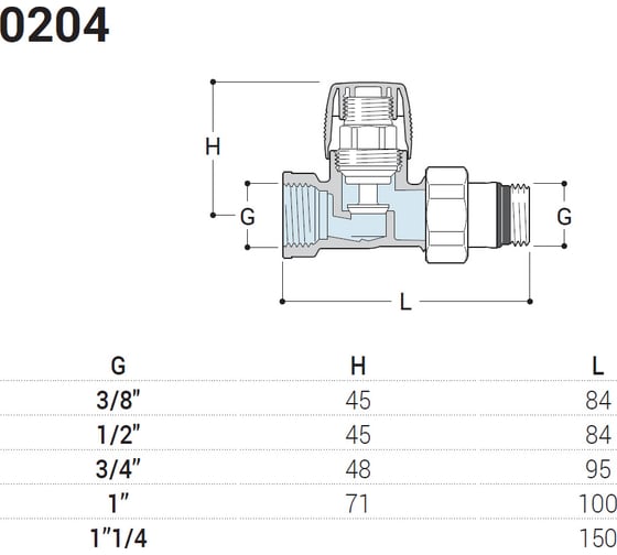 Запорный клапан SR Rubinetterie ITALIA прямой, 3/4" 0204-2000N000