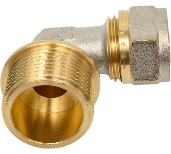 Угольник Millennium 90 обжимной для металлопластиковых труб 16x3/4" с наружной резьбой MUM3416