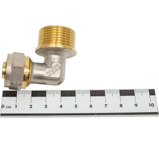 Угольник Millennium 90 обжимной для металлопластиковых труб 16x3/4" с наружной резьбой MUM3416