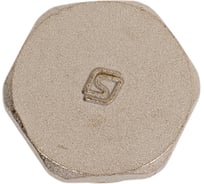 Заглушка SantechSystems Ду20 НР латунь, никель 127-9215