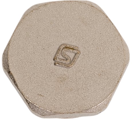 Заглушка SantechSystems Ду20 НР латунь, никель 127-9215