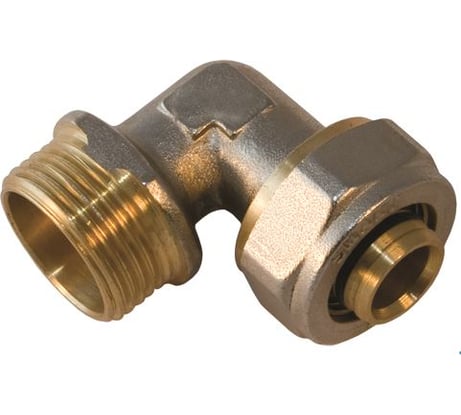 Угольник обжимной Millennium 90° 32×1" для металлопластиковых труб с наружной резьбой — MUM1032