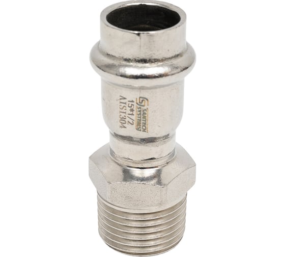 Муфта SantechSystems нержавеющая сталь AISI 304, Дн15x1/2" пресс/НР 129-9042