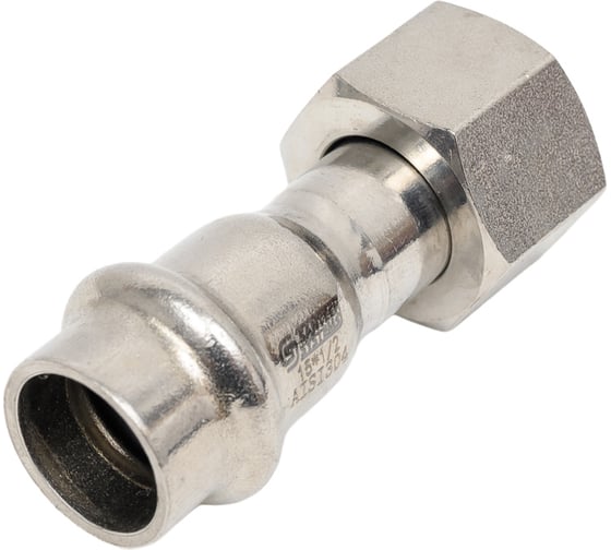 Муфта SantechSystems нержавеющая сталь AISI 304, Дн15x1/2" пресс/нак/г 129-9066