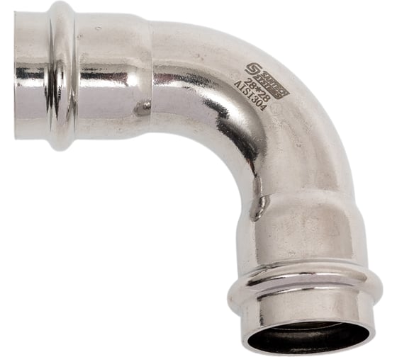 Отвод SantechSystems нержавеющая сталь AISI 304, Дн28x90 гр, пресс 129-8937 1