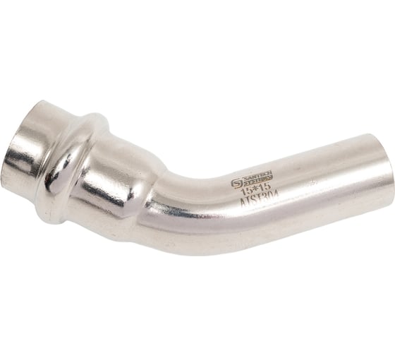 Отвод SantechSystems нержавеющая сталь AISI 304, Дн15x45 гр, пресс/труба 129-8941