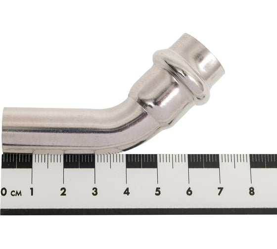 Отвод SantechSystems нержавеющая сталь AISI 304, Дн15x45 гр, пресс/труба 129-8941