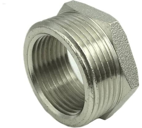 Футорка SantechSystems Ду20x15 р/м, латунь, никель 127-9202