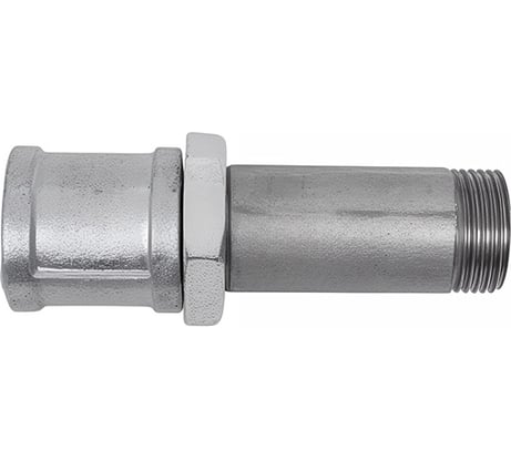 Сгон ДТРД стальной, в сборе с муфтой и контргайкой чугунными, оцинкованный Ду-25 1 L-130 МК ч. Ц 13250130