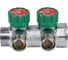 Коллектор с регулирующими клапанами SantechSystems 1", 2в 3/4" ЕК н/р, межосевое расстояние между выходами 45мм 129-8679 2