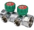 Коллектор с регулирующими клапанами SantechSystems 1", 2в 3/4" ЕК н/р, межосевое расстояние между выходами 45мм 129-8679 3