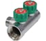 Коллектор с регулирующими клапанами SantechSystems 1", 2в 3/4" ЕК н/р, межосевое расстояние между выходами 45мм 129-8679 6