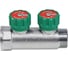 Коллектор с регулирующими клапанами SantechSystems 1", 2в 3/4" ЕК н/р, межосевое расстояние между выходами 45мм 129-8679 8