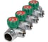 Коллектор с регулирующими клапанами SantechSystems 1", 4в 3/4" ЕК н/р, межосевое расстояние между выходами 45мм 129-8681 12