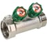 Коллектор с регулирующими клапанами SantechSystems 1", 2 выхода 3/4" ЕК н/р, межосевое расстояние между выходами 36мм, латунь 129-9351 7