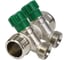 Коллектор с регулирующими клапанами SantechSystems 1", 2 выхода 3/4" ЕК н/р, межосевое расстояние между выходами 36мм, латунь 129-9351 12
