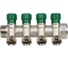 Коллектор с регулирующими клапанами SantechSystems 1", 4в 3/4" ЕК н/р, межосевое расстояние между выходами 36мм 129-9353 2