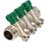 Коллектор с регулирующими клапанами SantechSystems 1", 3в 3/4" ЕК н/р, межосевое расстояние между выходами 36мм 129-9352 12