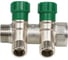 Коллектор с регулирующими клапанами SantechSystems 3/4", 2 выхода под плоское уплотнение 1/2" н/р, межосевое расстояние между выходами 36мм 129-9345 11