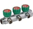 Коллектор лат клап рег SantechSystems 3/4", 3 выхода под плоское уплотнение 1/2" н/р, межосевое расстояние между выходами 45мм 129-8673 3