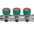 Коллектор лат клап рег SantechSystems 3/4", 3 выхода под плоское уплотнение 1/2" н/р, межосевое расстояние между выходами 45мм 129-8673 4