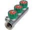 Коллектор лат клап рег SantechSystems 3/4", 3 выхода под плоское уплотнение 1/2" н/р, межосевое расстояние между выходами 45мм 129-8673 8