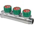 Коллектор лат клап рег SantechSystems 3/4", 3 выхода под плоское уплотнение 1/2" н/р, межосевое расстояние между выходами 45мм 129-8673 11