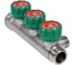 Коллектор лат клап рег SantechSystems 3/4", 3 выхода под плоское уплотнение 1/2" н/р, межосевое расстояние между выходами 45мм 129-8673 12