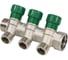 Коллектор лат клап рег SantechSystems 3/4", 3 выхода под плоское уплотнение 1/2" н/р, межосевое расстояние между выходами 36мм 129-9346 6