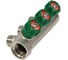 Коллектор лат клап рег SantechSystems 3/4", 3 выхода под плоское уплотнение 1/2" н/р, межосевое расстояние между выходами 36мм 129-9346 9