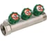 Коллектор лат клап рег SantechSystems 3/4", 3 выхода под плоское уплотнение 1/2" н/р, межосевое расстояние между выходами 36мм 129-9346 10
