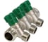 Коллектор лат клап рег SantechSystems 3/4", 3 выхода под плоское уплотнение 1/2" н/р, межосевое расстояние между выходами 36мм 129-9346 3