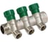 Коллектор лат клап рег SantechSystems 3/4", 3 выхода под плоское уплотнение 1/2" н/р, межосевое расстояние между выходами 36мм 129-9346 4