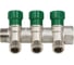 Коллектор лат клап рег SantechSystems 3/4", 3 выхода под плоское уплотнение 1/2" н/р, межосевое расстояние между выходами 36мм 129-9346 5