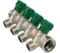 Коллектор лат клап рег SantechSystems 3/4", 4 выхода под плоское уплотнение 1/2" н/р, межосевое расстояние между выходами 36мм 129-9347 4