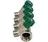 Коллектор лат клап рег SantechSystems 3/4", 4 выхода под плоское уплотнение 1/2" н/р, межосевое расстояние между выходами 36мм 129-9347 5