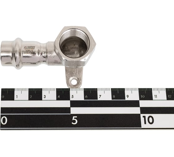Водорозетка SantechSystems Дн15x1/2" пресс/ВР, нержавеющая сталь AISI 304 129-8968