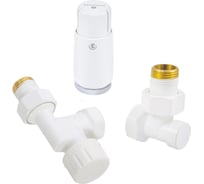 Комплект аксиальный SCHLOSSER DN15 GZ1/2хGW1/2 с головкой Мини M30х1.5, Белый 602200126