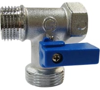 Шаровой кран FORNARA трехпроходной, хром - глянец, В - Н - Н, 1/2x3/4х1/2 27992