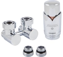 Комплект эксклюзивного узла подключения SCHLOSSER 50 мм 3/4xМ22x1,5 проходной с головкой, хром 601000025
