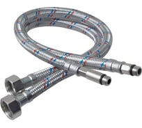 Гибкая подводка для смесителя Millennium из нержавеющей стали, 1/2" гайка, штуцер Мх10 к елочке, 100см (пара) PVSM1010