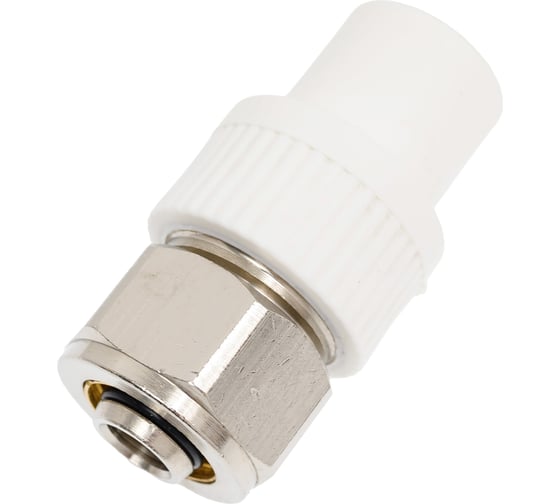 Переход на PEX или металлопластиковую трубу PRO AQUA PP-R Белый ШК 20x16 PA76008Pb